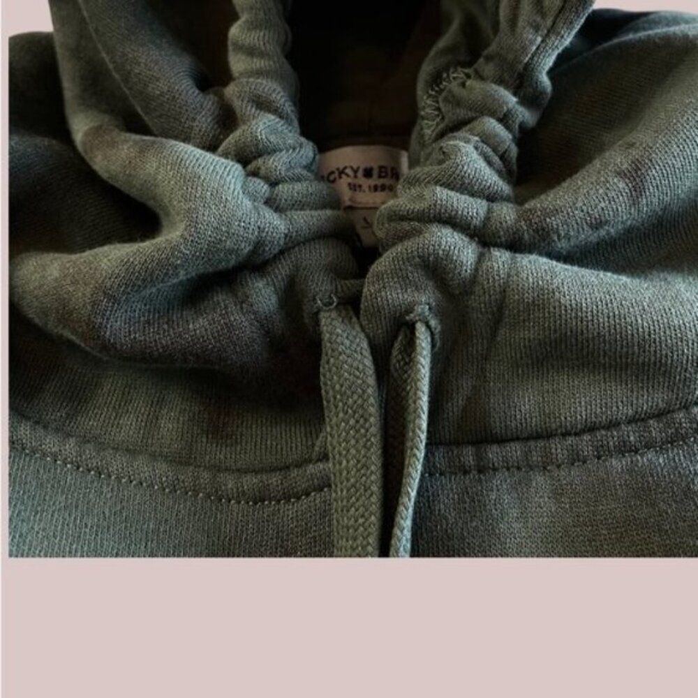 Lucky Brand Pullover Hoodie with pocket pouch In Camo Green (Fits closer… - Picture 7 of 15
